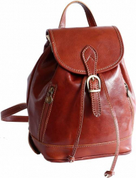 Rucsac dama din piele naturala vachetta miere FRD109C 