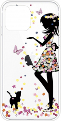 Husa protectie spate Girl Paint ultraslim SOHO pentru iPhone 12Pro Max bumper carcasa Transparent SHO2080 