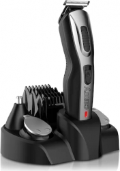 Masina de tuns 5 in 1 reincarcabila Camry CR2921 5 capete lama detasabila design ergonomic acumulator integrat Negru