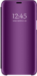 Husa de protectie Clear View pentru Samsung Galaxy A70 flip cover Violet ISC-SHO3087 
