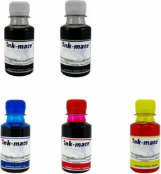 Pachet Flacon Cerneala Ink-Mate HP 338/343 2x100ml C8765EE Negru 1x100ml C8766EE Cyan 1x100ml C8766EE Magenta 1x100ml C8766EE Galben