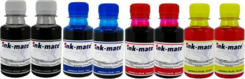 Pachet Flacon Cerneala Ink-Mate HP 338/343 2x100ml C8765EE Negru 2x100ml C8766EE Cyan 2x100ml C8766EE Magenta 2x100ml C8766EE Galben 