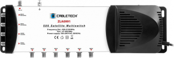 Spliter Multiswitch 4 SAT si TV in 6 iesiri carcasa din metal alimentare incorporata 