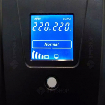 UPS 2100VA / 1200W LCD display Line Interactive cu stabilizator 2 iesiri schuko 2x9Ah TED UPS Expert