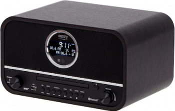 Radio retro Camry CR 1182 Carcasa din lemn Ceas Bluetooth CD Negru