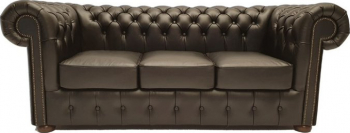 Canapea Chesterfield Class Piele 3 locuri Shiny Negru 12 ani garantie 
