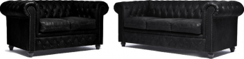 Canapea Chesterfield Vintage Piele C0871 2 + 3 locuri 12 ani garantie 