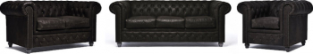 Canapea Chesterfield Vintage Piele C0936 1 + 2 + 3 locuri 12 ani garantie 