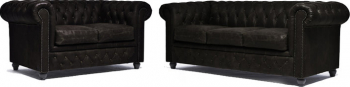 Canapea Chesterfield Vintage Piele C0936 2 + 3 locuri 12 ani garantie 