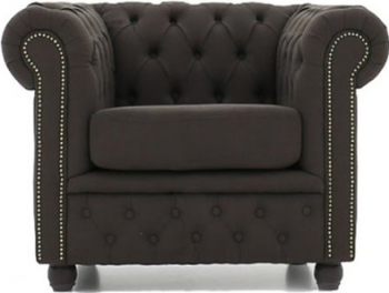 Fotoliu Chesterfield Original Material textil Verde 12 ani garantie 