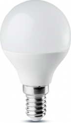 Set 5 Becuri LED EVO3.0 Sferic G45 6W E14 3000K