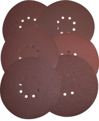TOTAL - SET 6 Discuri hartie abraziva 225mm - P60 P80 P120 P150 P180 P240 