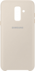 Husa protectie Samsung Dual Layer Cover pentru Galaxy A6 Plus 2018 - Auriu