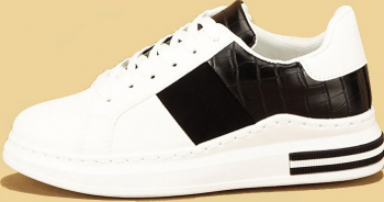 Sneakers alb cu negru Carise 