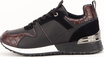 Sneakers negru cu imprimeu Linda 