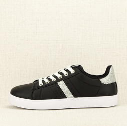 Sneakers negru cu sclipici Betina 