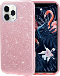 Husa de protectie pentru iPhone 13 Pro material TPU Pink Glitter CBO-SHO3167 