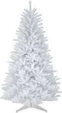 Brad artificial White Pin decor Craciun inaltime 150 cm crengute albe suport 