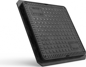 Capac Canalizare Compozit Patrat Clasa B125 MEDAPARK 69 x 69 cm 