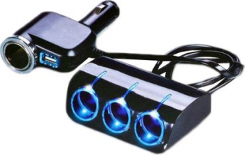 Priza auto cu bricheta Olesson 1528 1 x USB 4 iesiri 