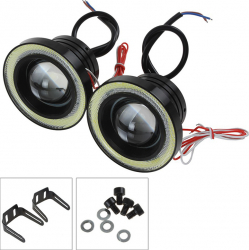 Proiectoare auto cu LED Angel Eyes 89mm 