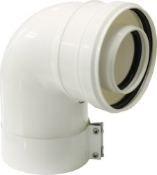 Cot plecare kit evacuare centrala condensare 60/100 PP/PP tip 01 Ati WBPPCUR61001 