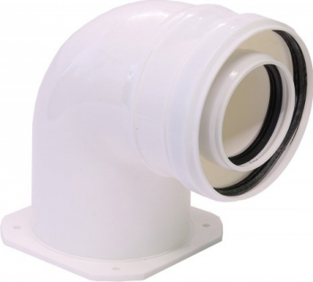 Cot plecare kit evacuare centrala condensare 60/100 PP/PP tip 04 Ati WBPPCUR61004 