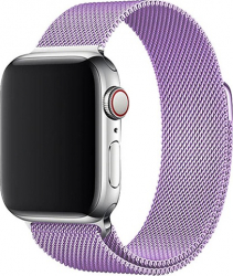 Curea pentru Apple Watch 1/2/3/4/5/6/7/SE Metalica Milanese Loop Purple 42 mm 