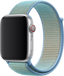 Curea pentru Apple Watch Material Textil Compatibila cu Apple Watch 1/2/3/4/5/6/7/SE MTP Strap 40mm Cornflower 
