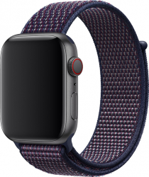 Curea pentru Apple Watch Material Textil Compatibila cu Apple Watch 1/2/3/4/5/6/7/SE MTP Strap 40mm Indigo 