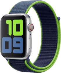 Curea pentru Apple Watch Material Textil Compatibila cu Apple Watch 1/2/3/4/5/6/7/SE MTP Strap 40mm Lime 