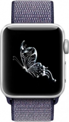 Curea pentru Apple Watch Material Textil Compatibila cu Apple Watch 1/2/3/4/5/6/7/SE MTP Strap 40mm Midnight Blue 