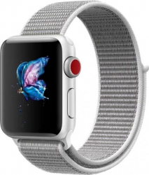 Curea pentru Apple Watch Material Textil Compatibila cu Apple Watch 1/2/3/4/5/6/7/SE MTP Strap 42mm Seashell 