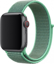 Curea pentru Apple Watch Material Textil Compatibila cu Apple Watch 1/2/3/4/5/6/7/SE MTP Strap 40mm Spearmint 