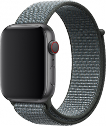 Curea pentru Apple Watch Material Textil Compatibila cu Apple Watch 1/2/3/4/5/6/7/SE MTP Strap 40mm Storm Gray