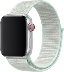 Curea pentru Apple Watch Material Textil Compatibila cu Apple Watch 1/2/3/4/5/6/7/SE MTP Strap 44mm Teal tint 