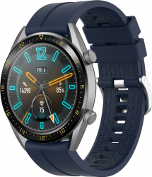 Curea Silicon MTP Compatibila Huawei Watch GT/GT2 46mm telescoape Quick Release Midnight Blue 