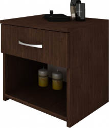 Noptiera haaus Remi 1 Sertar Wenge 40 x 35 x 40 cm 