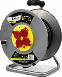 Prelungitor cu tambur metalic 3x2 5mm 25m Keltin K00232 