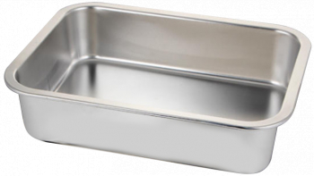 Tava de copt adanca dreptunghiulara RAKI 45x35x10cm inox