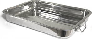 Tava inox dreptunghiulara RAKI pentru copt 45x32xh6cm 