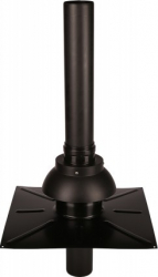 Trecere verticala si tabla etansare maro singur tub DN80 400x400 H500 ATI WN45-080PT 