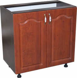 Corp inferior cu 2 usi 80 cm Zebra wENGE/MDF Cedru Mustata fara blat 80 x 82 x 50 