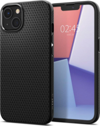 Carcasa Spigen Liquid Air compatibila cu iPhone 13 Matte Black SHO3233 