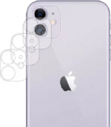 Folie de protectie din plastic pentru lentila camerei foto compatibila cu iPhone 11 Pro Transparent GSM-SHO3229 