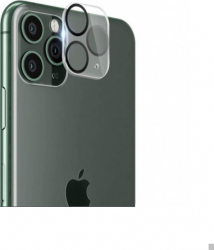 Folie de protectie din sticla securizata pentru lentila camerei foto compatibila cu iPhone 11 9H 0.7 mm Transparent-negru GSM-SHO3230 
