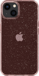 Husa Liquid Crystal Glitter pentru iPhone 13 Pro Roz Transparent TLF-SHO3232 