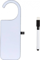 Agatator pentru usa cu LED si marker pentru mesaje scrise Alb Negru JMB-SHO3287 