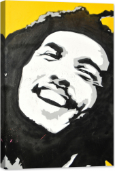 Tablou luminos in intuneric GlowforHome Bob Marley tablou cu imagine abstracta 60 cm x 40 cm 