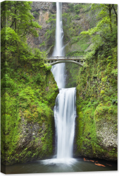 Tablou luminos in intuneric GlowforHome Cascada Multnomah in Columbia 60 cm x 40 cm 